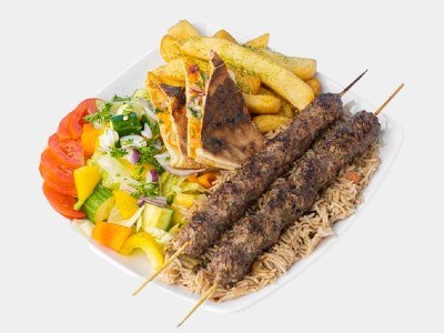 Kafta Kabab Plate